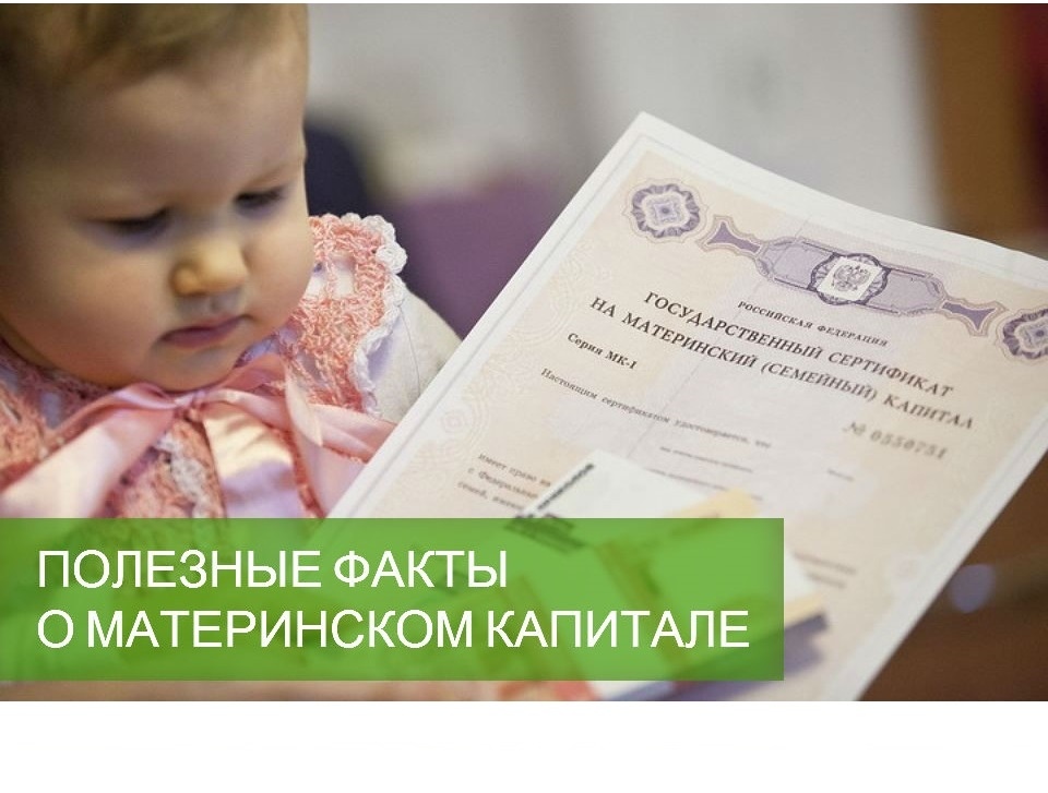 Полезные факты о Материнском капитале