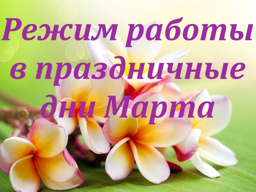 Режим работы в праздничные дни Марта